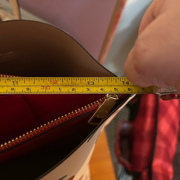 Coach Mollie Tote with Cherry Heart Print on Canvas HTF - Picture 14 of 16